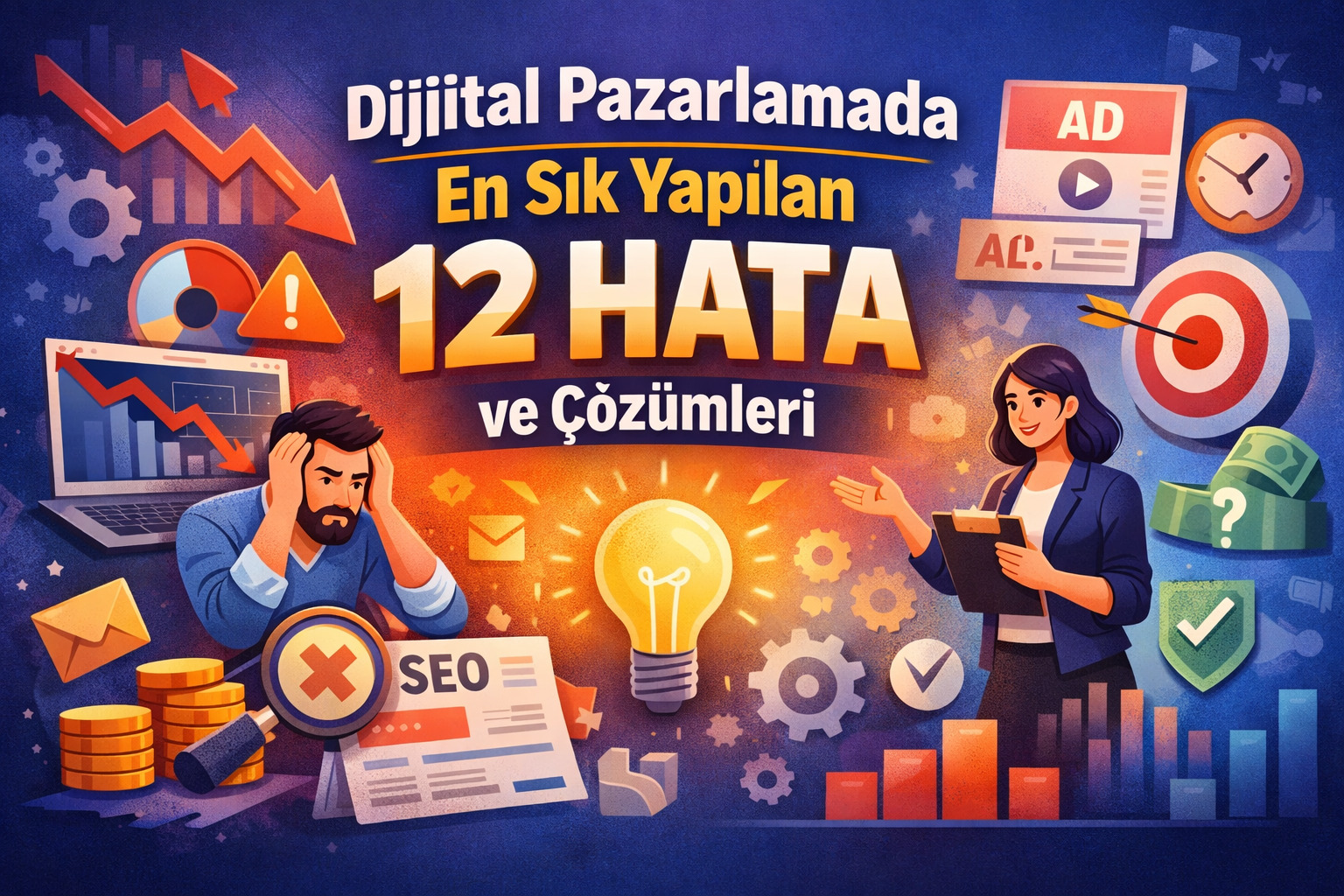 Dijital Pazarlamada En Sık Yapılan 12 Hata ve Profesyonel Çözümler 1 Dijital Pazarlamada En Sık Yapılan 12 Hata
